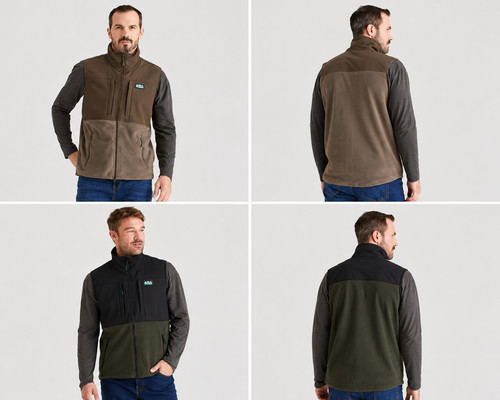 Gilet uomo pile ibrido - in,