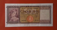 BANCONOTA 500 LIRE 1947 ORNATA