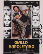 Peppe Barra Ornella Muti Foto Autografo Signed Photo PROOF Giallo napoletano