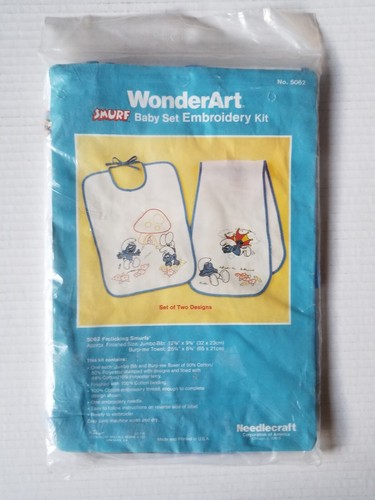 Wonderart smurf bavaglino - smurf,