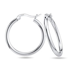 Sterling Silver Hoops Earrings