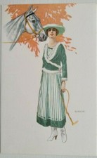 Bianchi. Lady with horse. Proprieta artistica riservata. No. 2089.