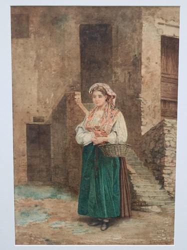 Acquerello antico scuola - antico,