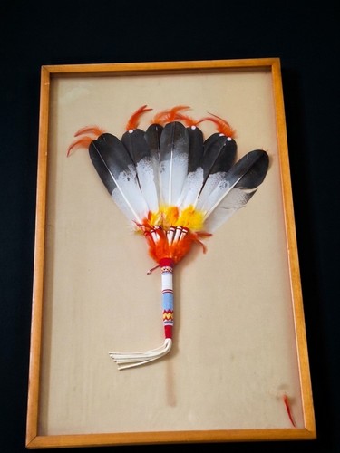 Ventaglio piume amérindien - ventaglio, di