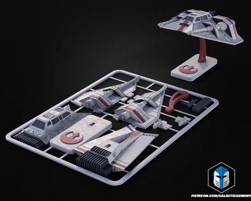 Snowspeeder stampa ispirata - snowspeeder,