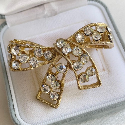 Spilla nastro oro vintage