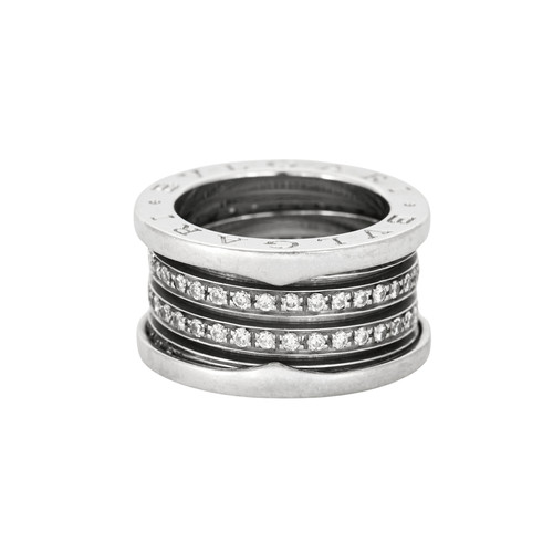 Bulgari bague zero or gris - bague, b