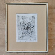 Ivan Mosca Incisione acquaforte 121/295 con cornice