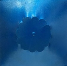 Lotario (1946, Italy) "Estroflessione" 2022 mista su tela, 40x40x5 cm