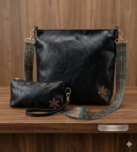 Set borsa pezzi pelle pu - set,
