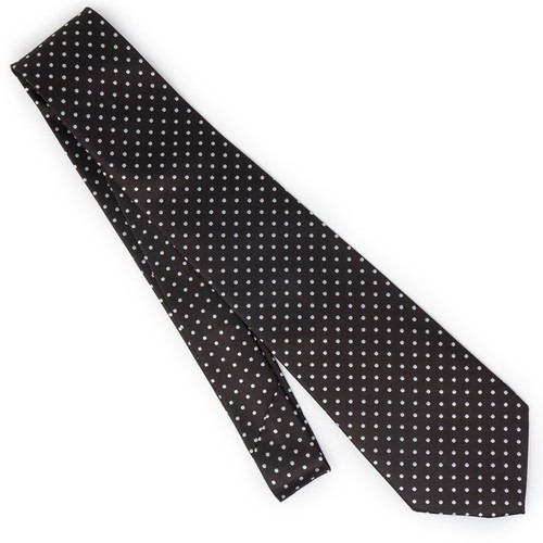 Cravatta marrone pois uomo - marrone,