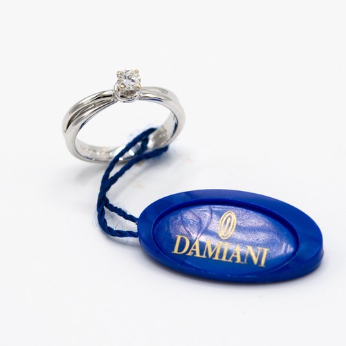 Anello damiani solitario con - anello,