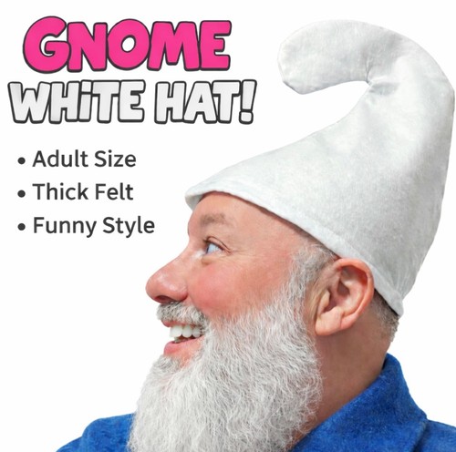 Cappello gnomo bianco - gnomo, adulto