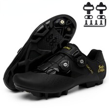 Scarpe Tacchetti Bici Sporco Uomo Velocità Ciclismo Spinning Sneakers SPD Triathlon Calzature