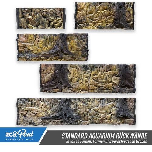 Acquario parete 50x30cm - 3d,