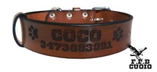 COLLARE IN CUOIO PER CANE