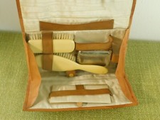 Vintage Brush Set Travel Bag