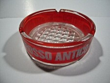 Posacenere Portacenere  aperitivo rosso antico in vetro - vintage