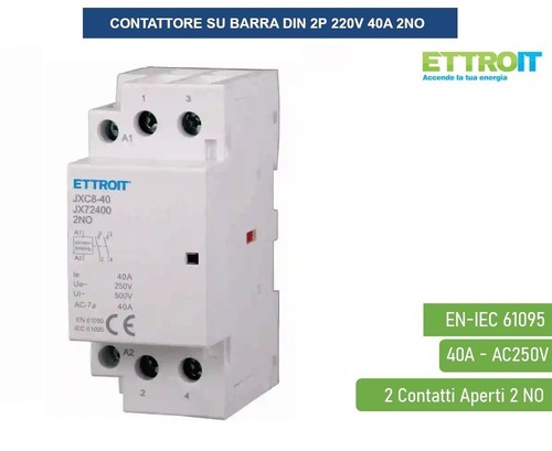 Contattore 40a 2na 400v 2 - contattore,