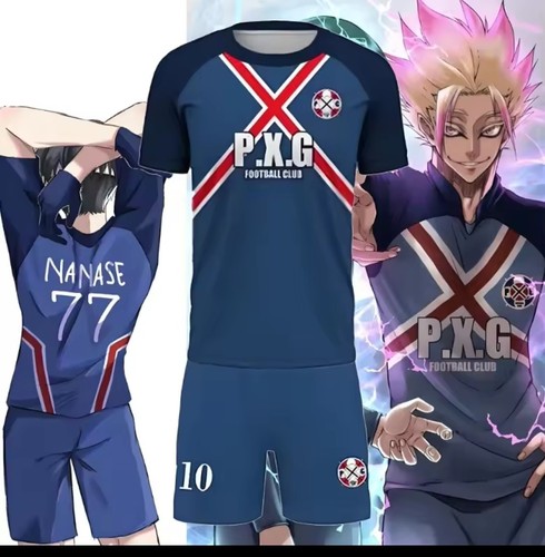 Maglia calcio blu blocco p - calcio,