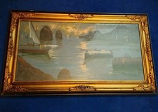 Dipinto A Olio Su Tela Mario