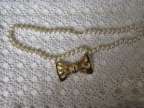 Collana perle vibtage con - perle,