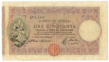50 LIRE BANCO DI SICILIA