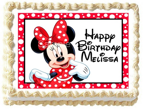 Minnie mouse cake topper - minnie,