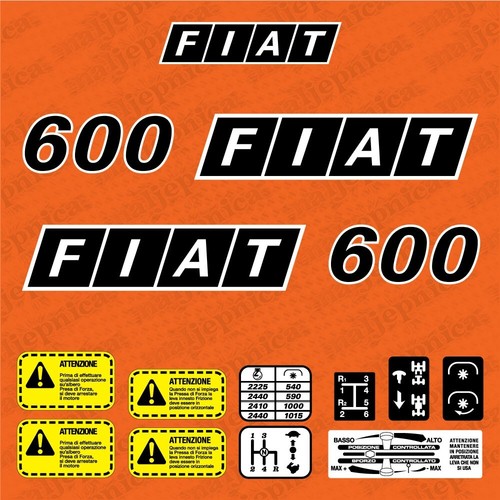 Fiat 600 adesivi - fiat,