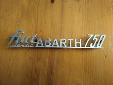 Scritta Fregio Fiat 750 Abarth Derivazione ORIGINALE