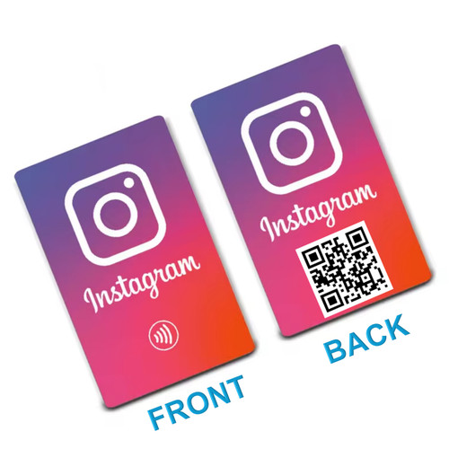 Instagram segue scheda nfc con - nfc,