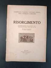 libro RISORGIMENTO Documenti attivit� del patronato fascista - 1924-25-26