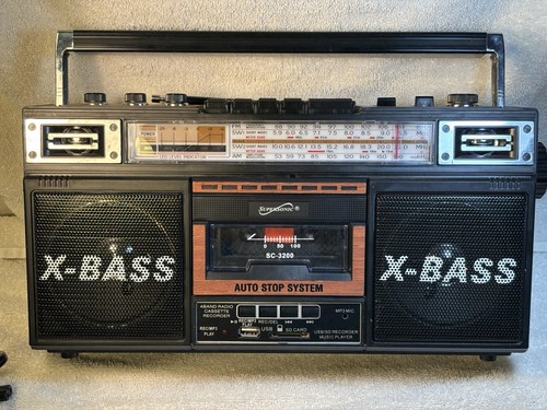 Retro supersonic mini boom box - supersonic,