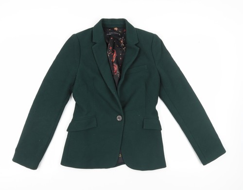 Blazer donna verde regolare
