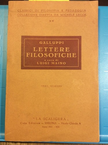Lettere filosofiche cura di - filosofiche,