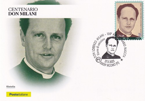 Don milani cartolina - don,