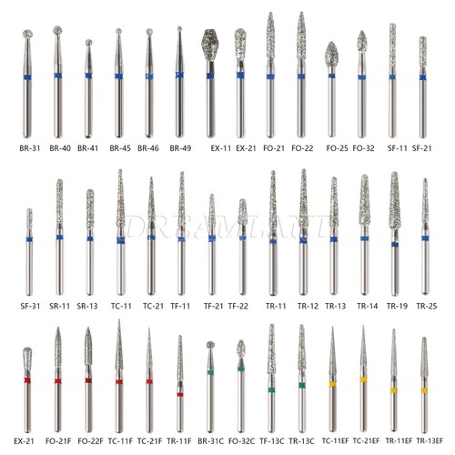 100pcs dental frese diamantate - dental,