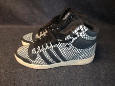 ADIDAS TOP TEN HI M25602 BLACK & WHITE SNAKE SKIN US 9.5 EUR 43 1/3  -E9- ZZ