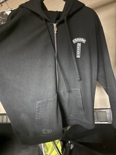 Felpa con cappuccio e zip Chrome Heart T Bar USA