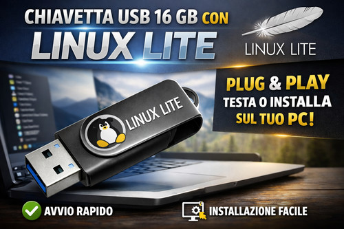 Chiavetta usb linux lite - chiavetta, 7.8