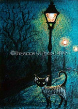 Devon Rex Cat ACEO art print