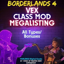 Borderlands 4 🎉 Mods Classe VEX - GODROLL MEGALIST ✨ Tutti i tipi/bonus ✨
