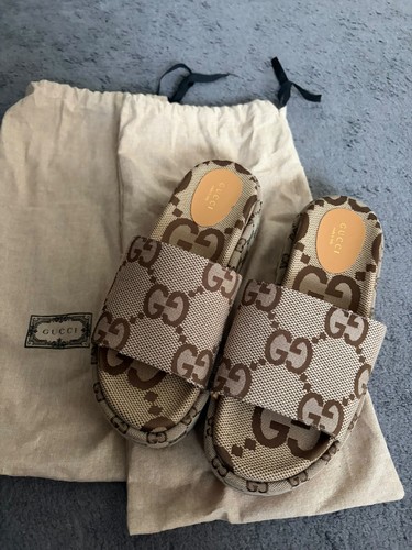 Scivoli tela platform gucci - tela,