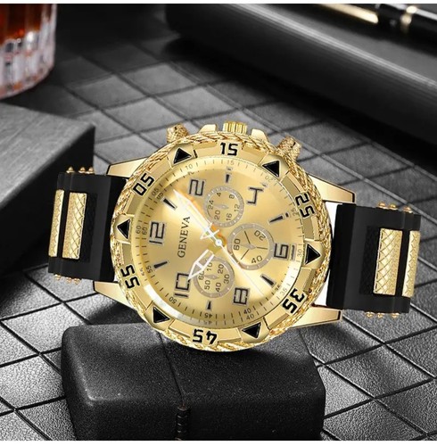 Orologio analogico colore oro - ,