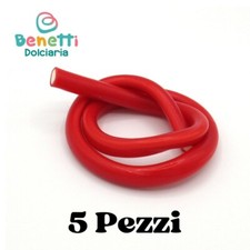 Liquirizia ripiena lunga Rossa alla fragola 5 PEZZI