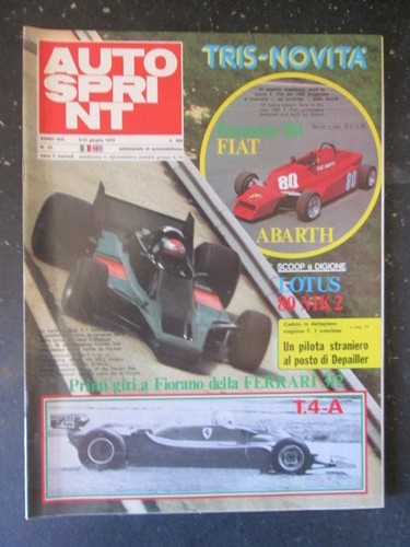 Autosprint 1979 formula 80 - autosprint, '80