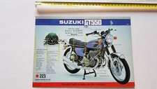Suzuki GT 550 1973 depliant originale genuine factory motorcycle brochure