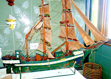 grande  NAVE VELIERO Amerigo Vespucci  modellino  cm 125x90x25