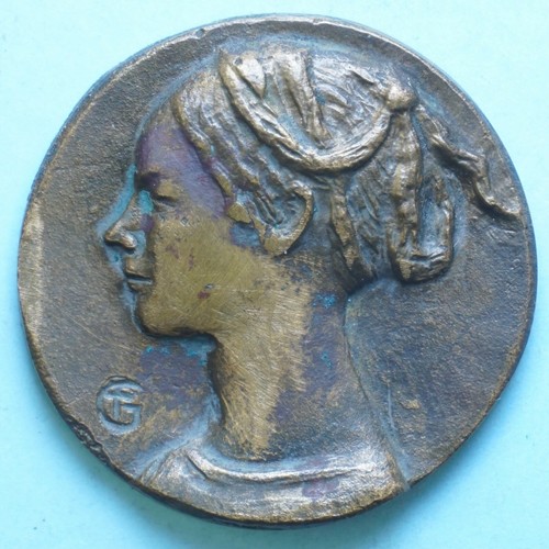 Medaglia bronzo fusione xx - bronzo,