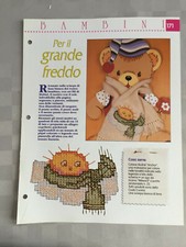 Schema punto croce Bambini Per il grande freddo sciarpa sole pinguino pulcino 